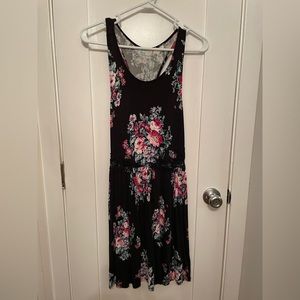 Black floral dress